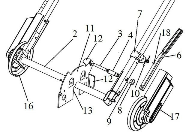 Multi-gear handle mechanism and lawn mower comprising same