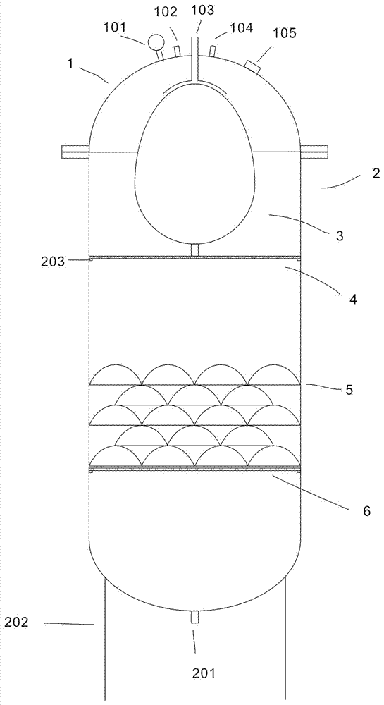 Continuous vacuum defoaming device