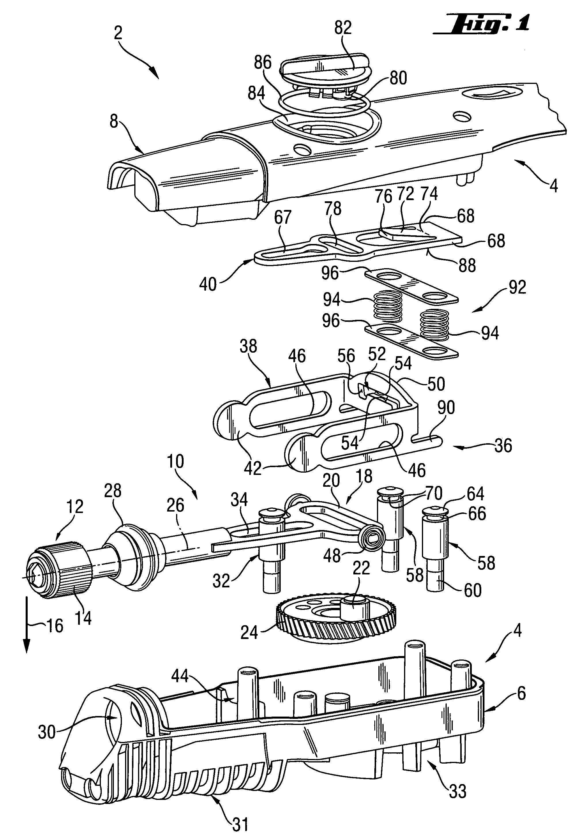 Reciprocating stroke bar bearing