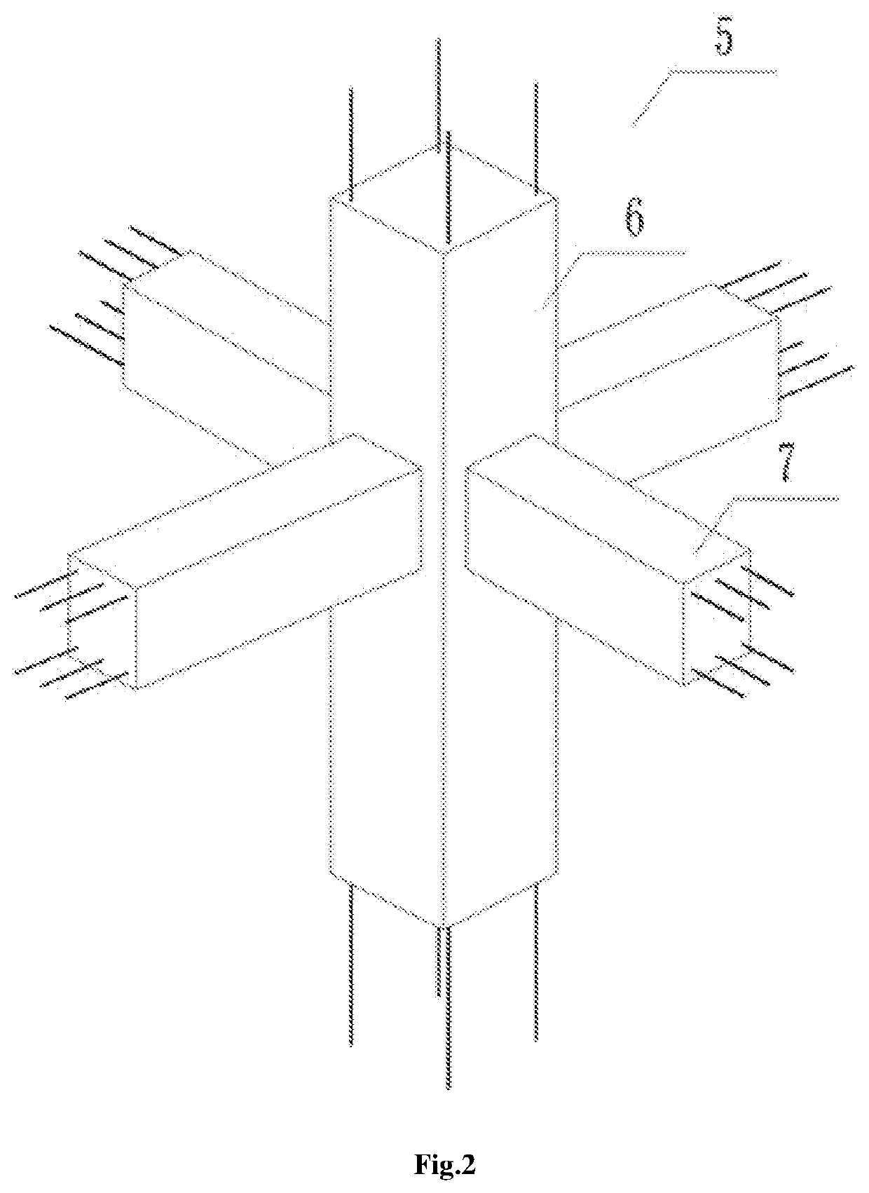 Anti-falling prefabricated floor slab unit