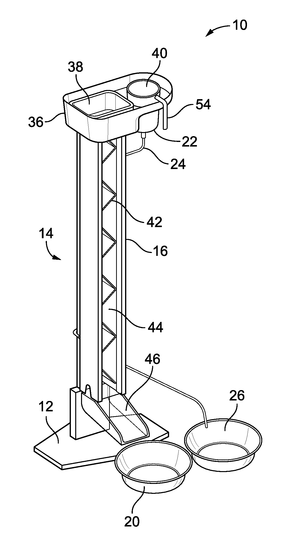 Pet feeder system for a handicapped pet owner