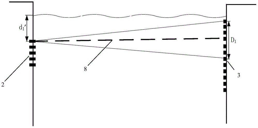 Side-scanning ship draught detection system and method