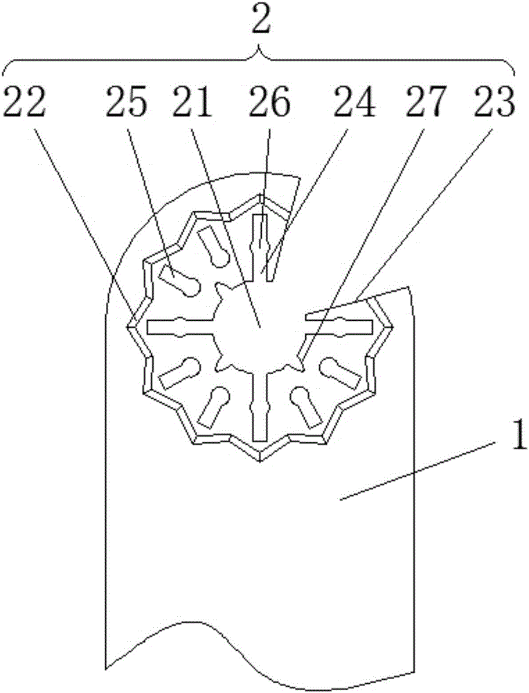 Quick connection function head for electric tool