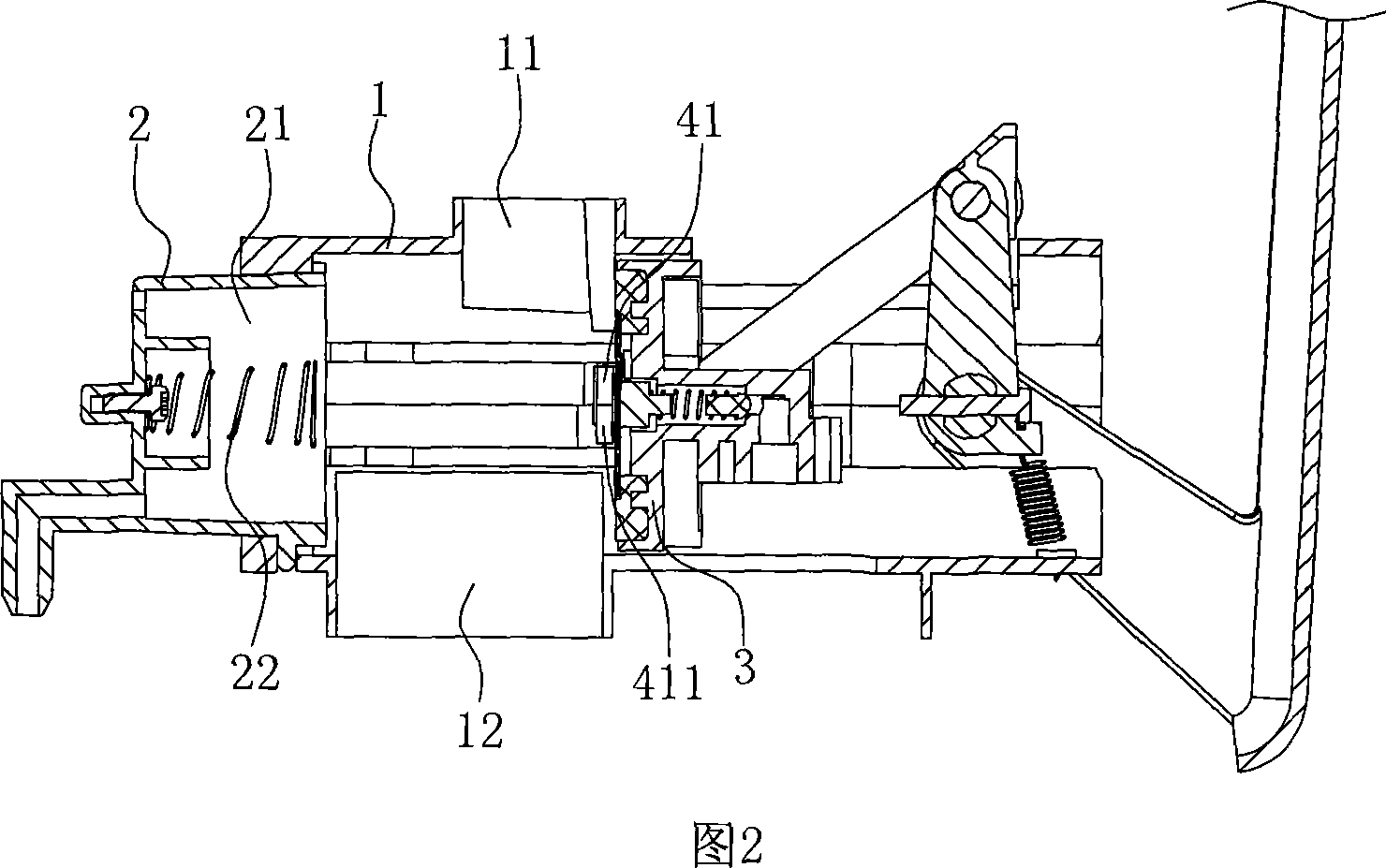 Automatic releasing mechanism of coffe bag for coffe maker