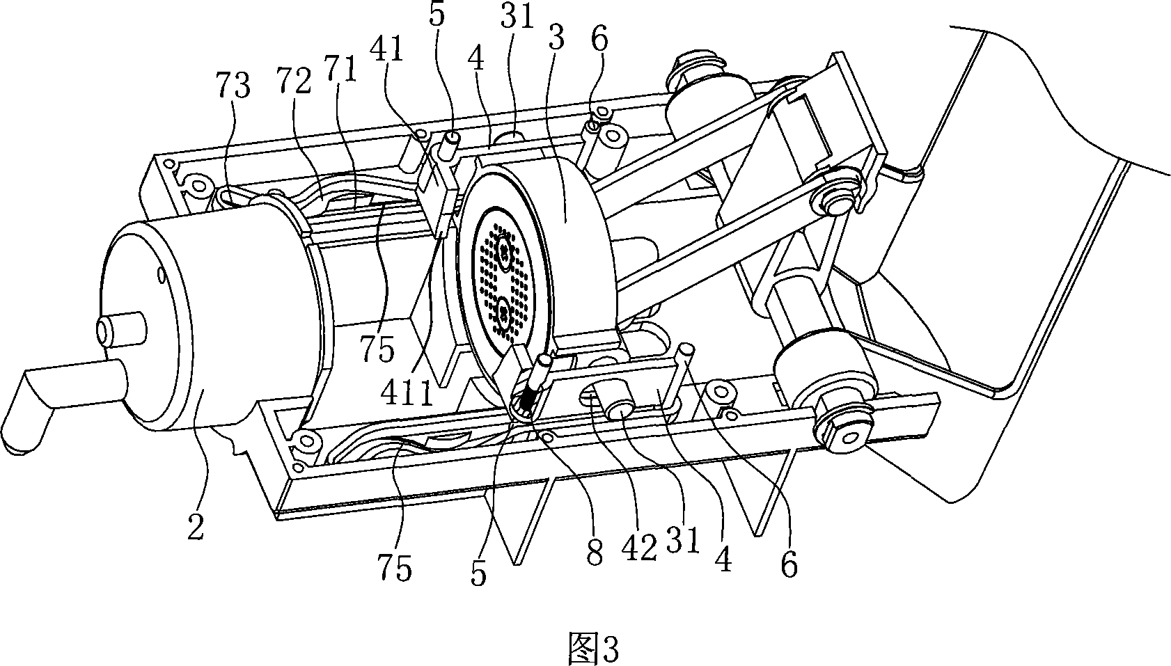 Automatic releasing mechanism of coffe bag for coffe maker