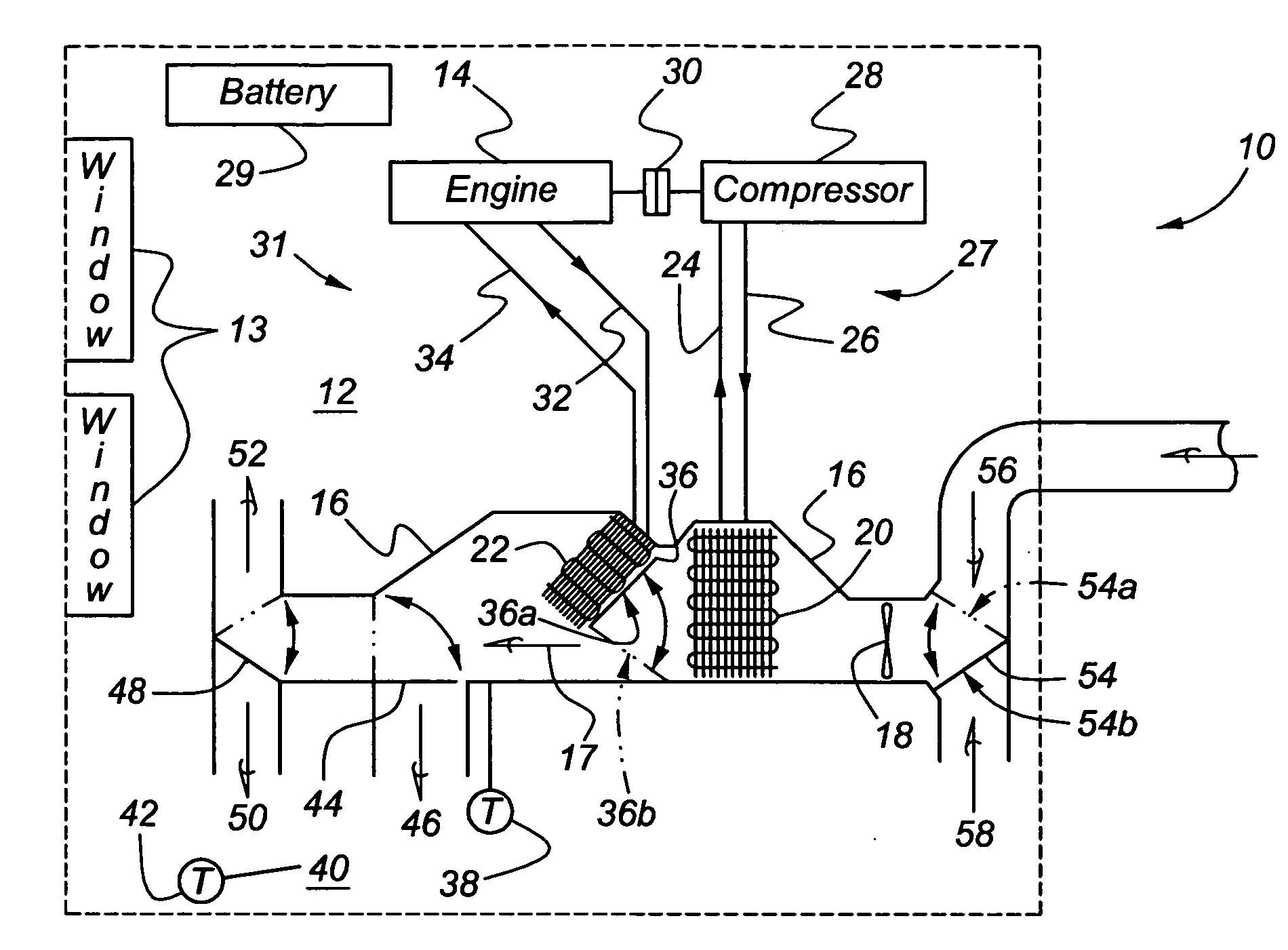 Method for pre-cooling automotive vehicle passenger compartment