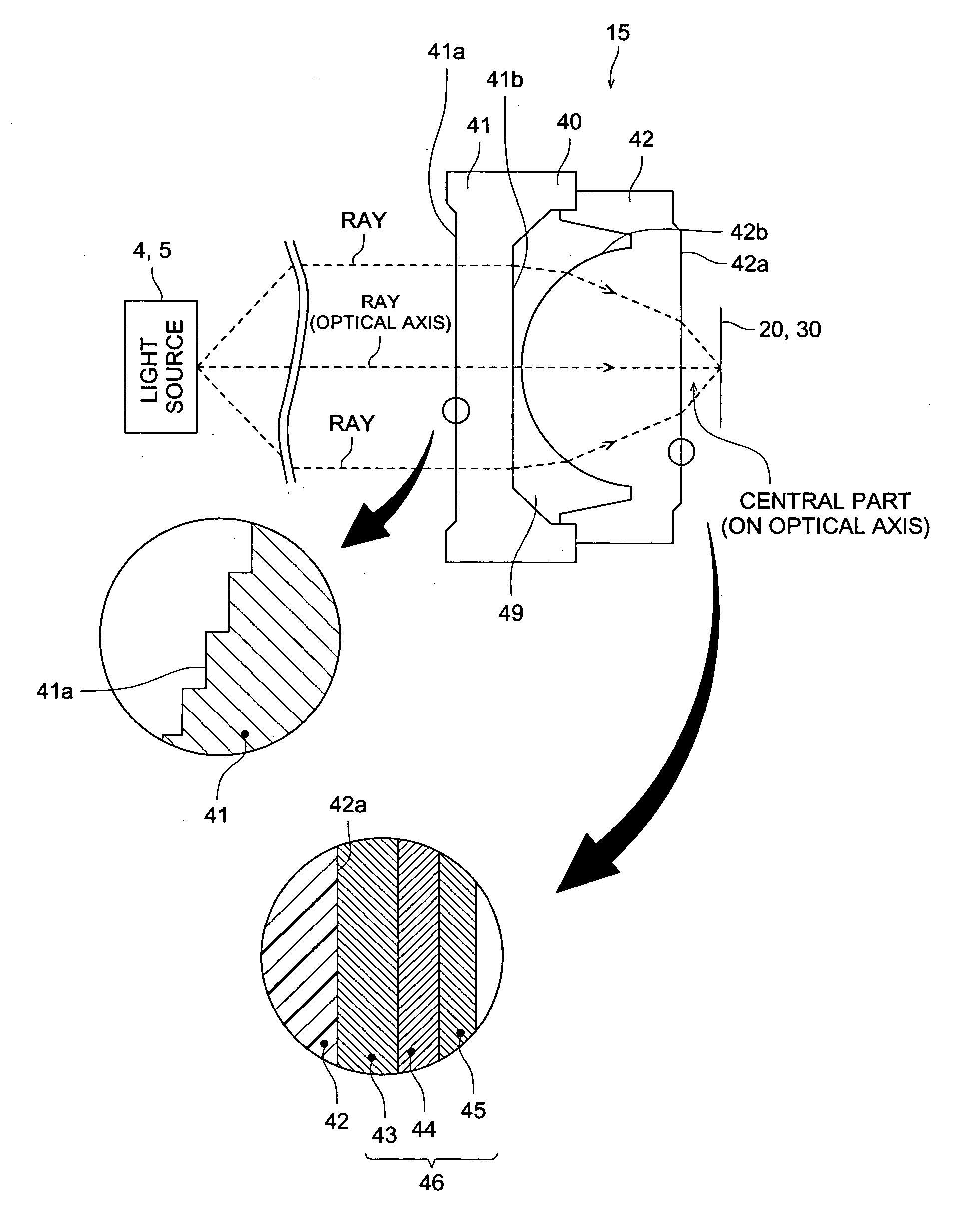 Objective lens and optical pickup apparatus