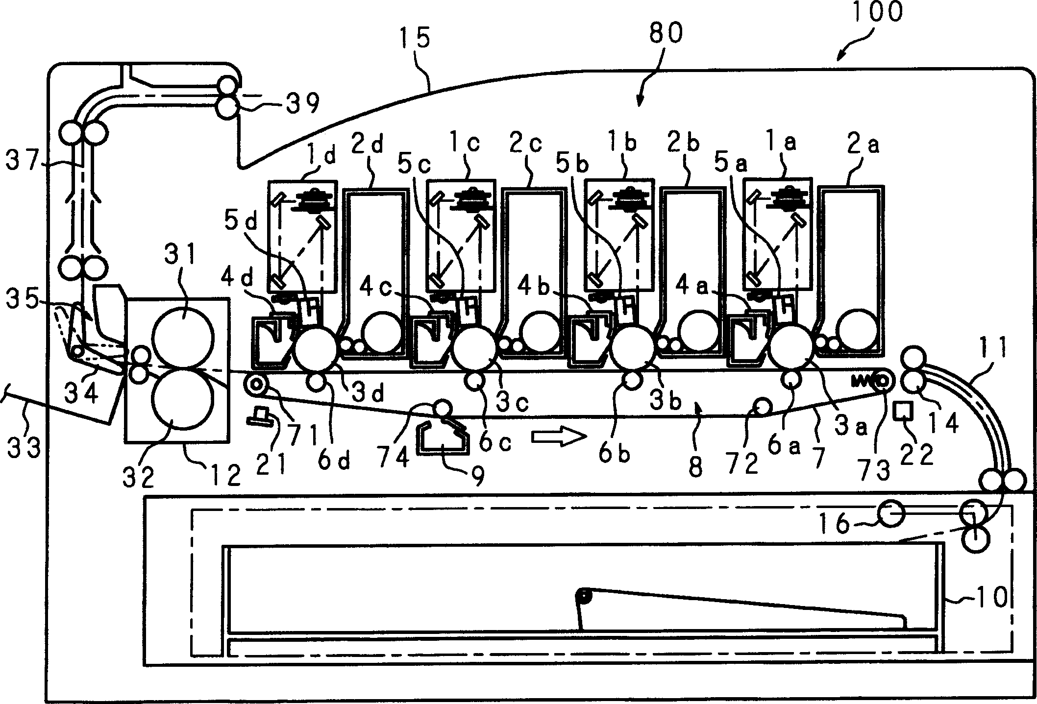 Image regulating method and image forming device