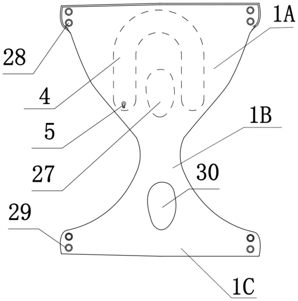 Drainage device for female gatism