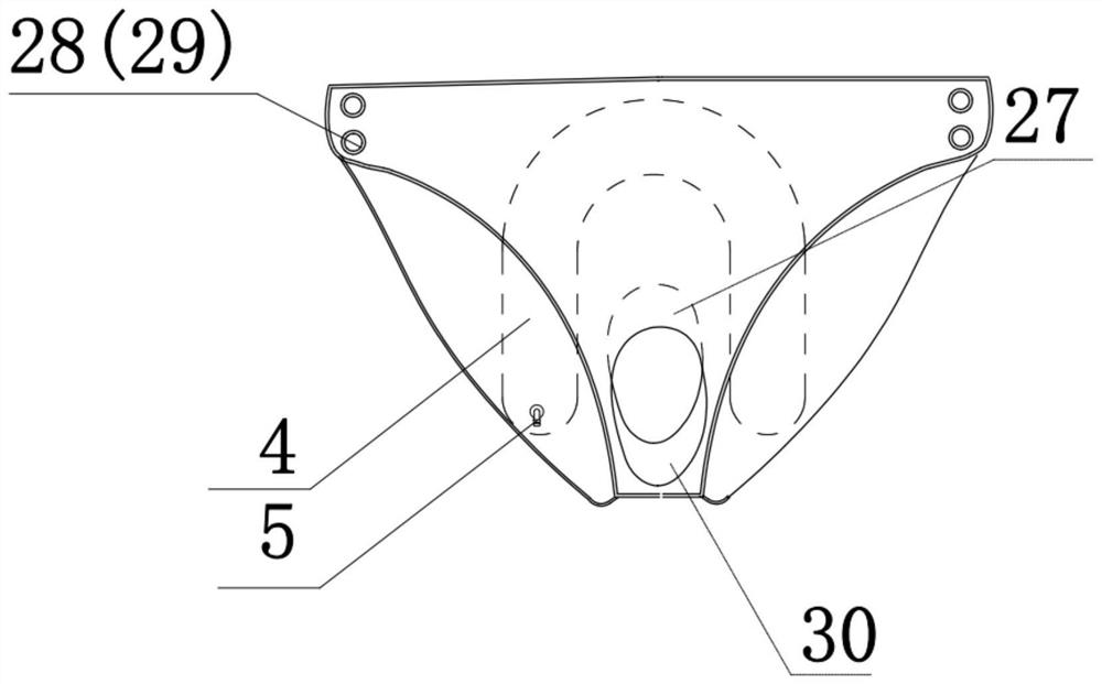 Drainage device for female gatism