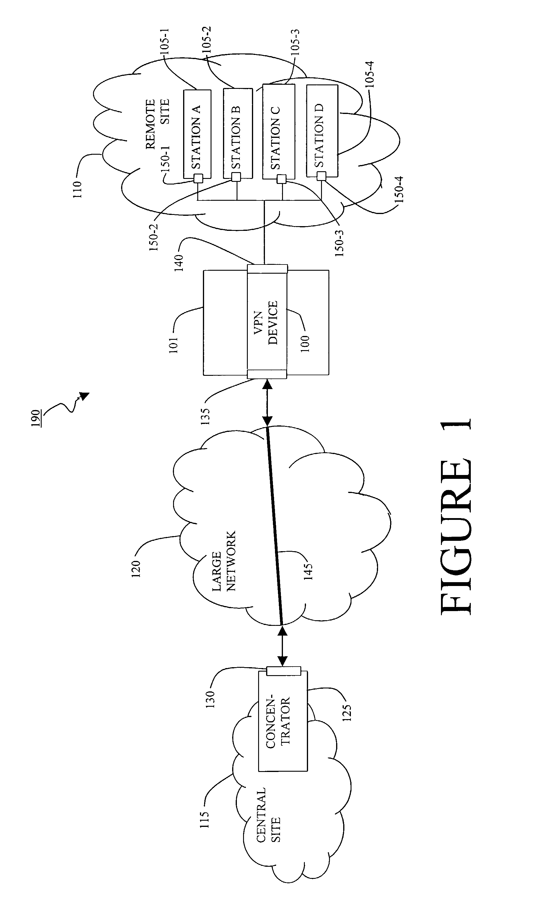 Method and apparatus providing virtual private network access