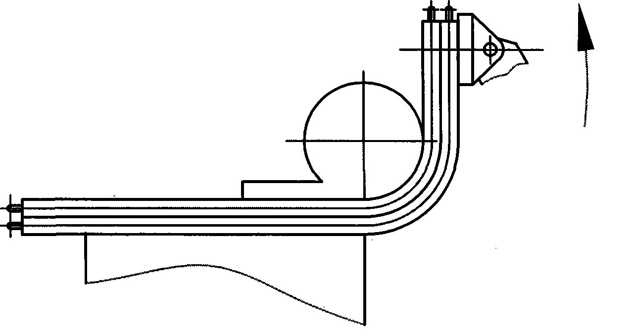 Bending method for air-conditioning condenser and bender