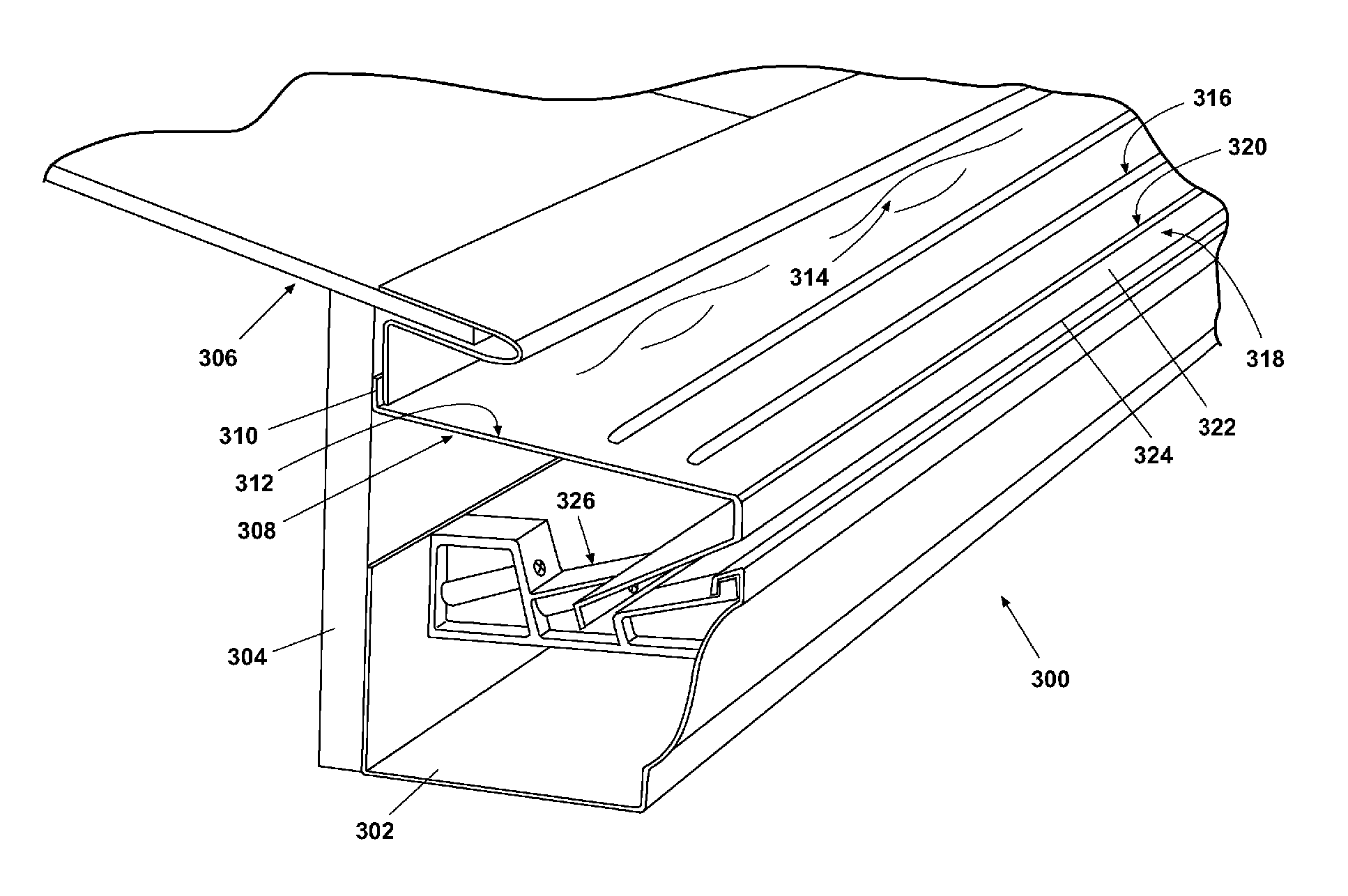 Roll-forming machine for gutter cap and method for making same