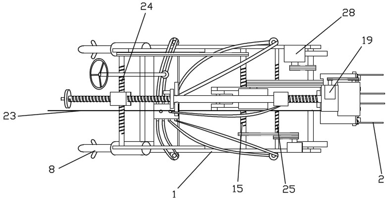 Saw blade type cave development machine