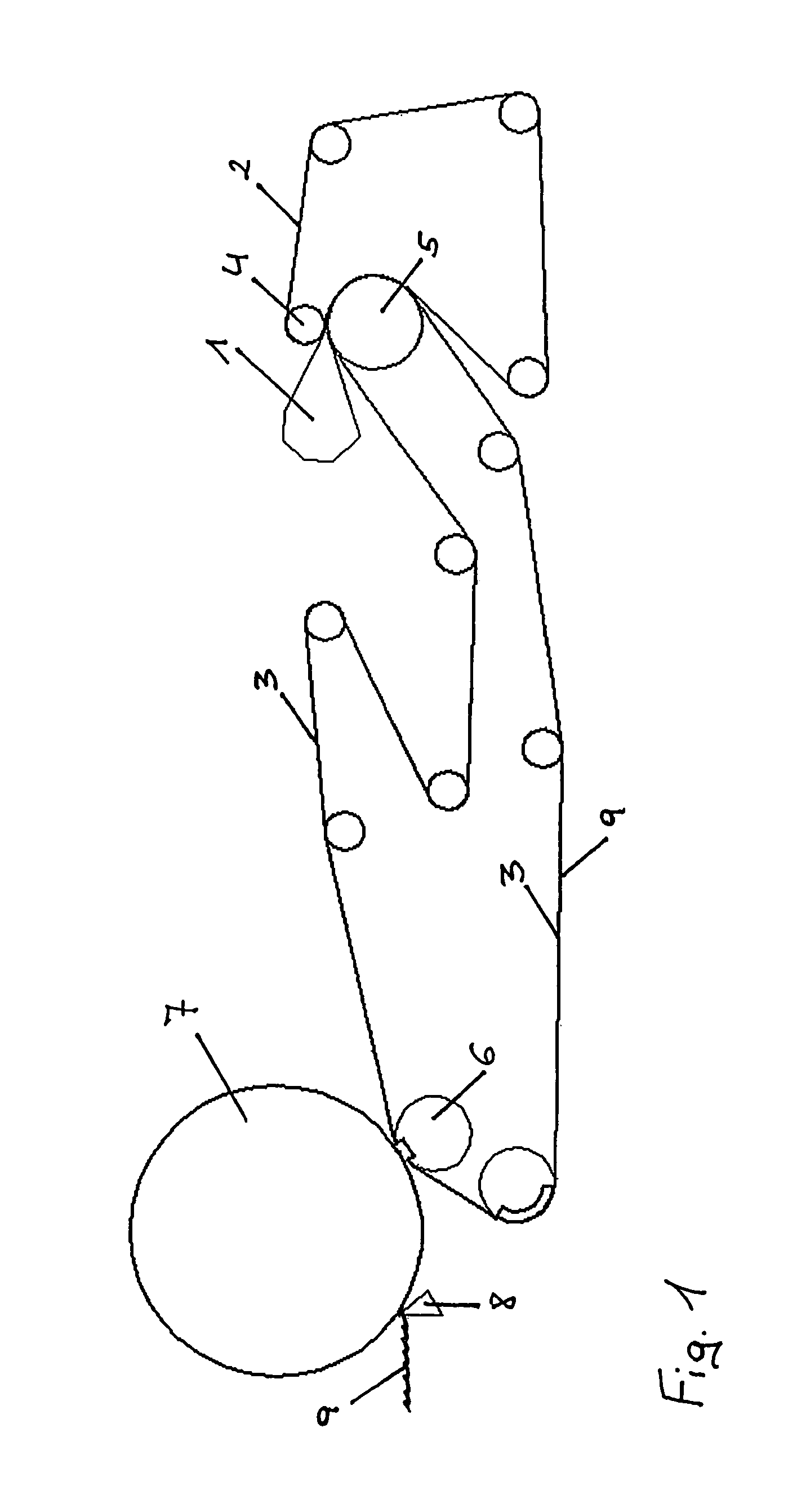 Device for treating a pulp web in an extended nip pressing unit