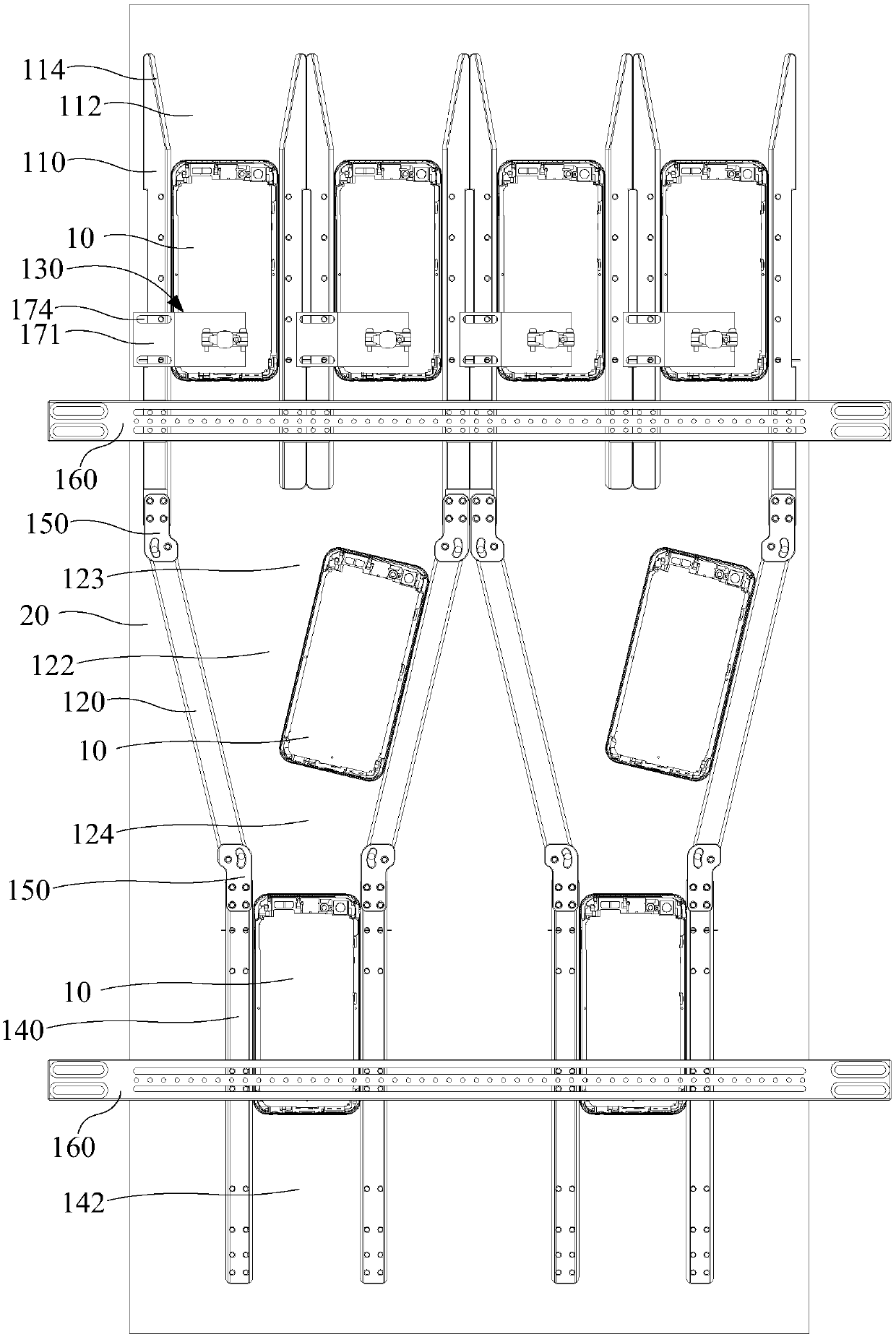 Assembly line way changing mechanism