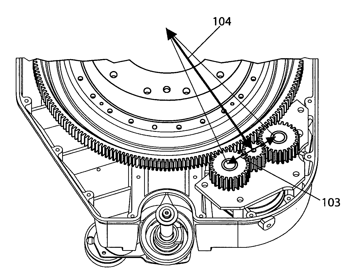 Anti-backlash gear system