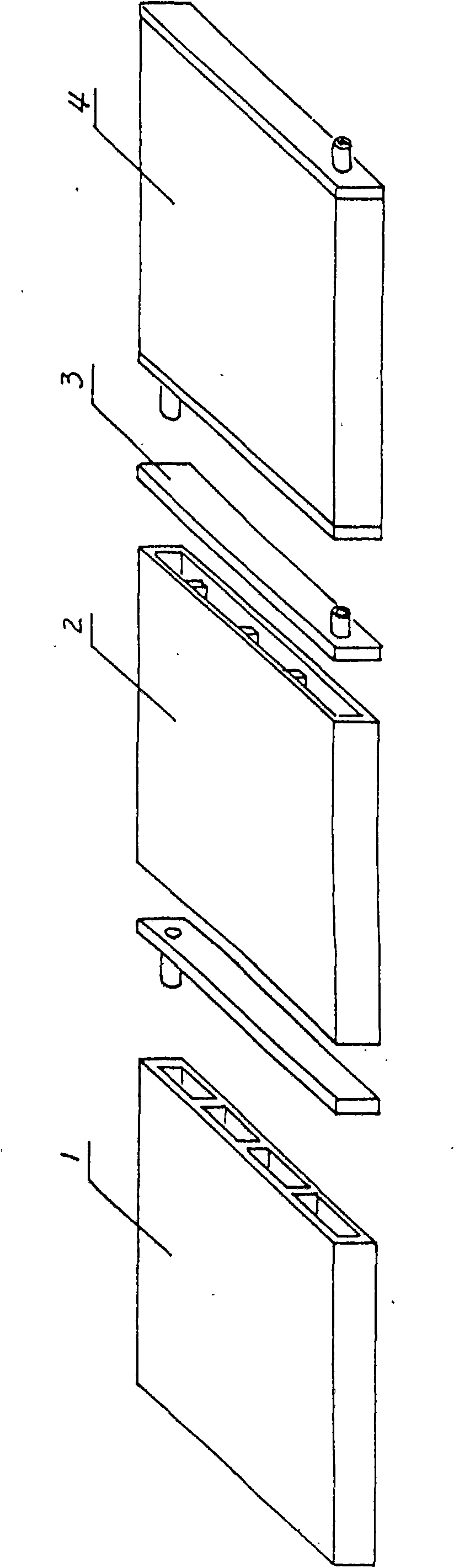 Hot water generating device of compound ferrite porcelain solar heat collection field