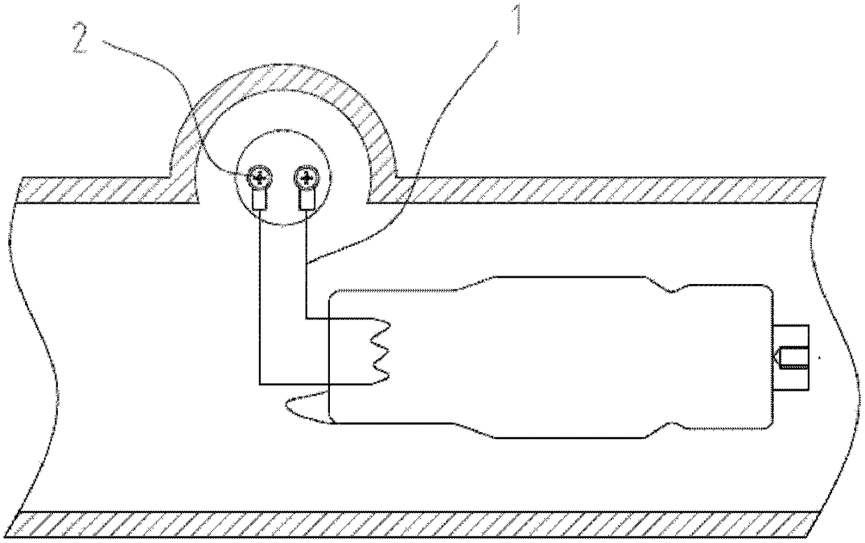 X-ray tube setup and pogo pins