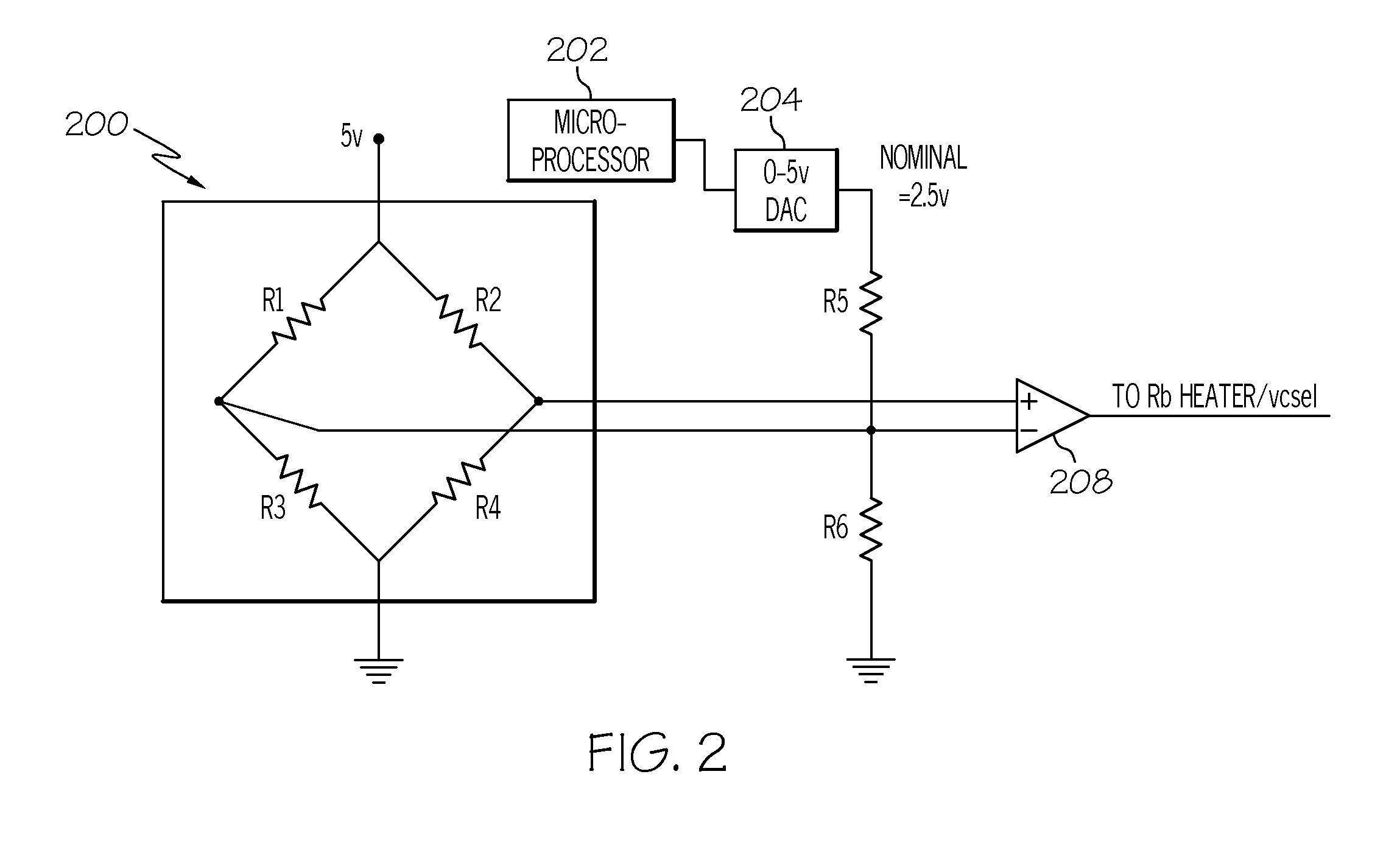 Chip-scale atomic clock with two thermal zones