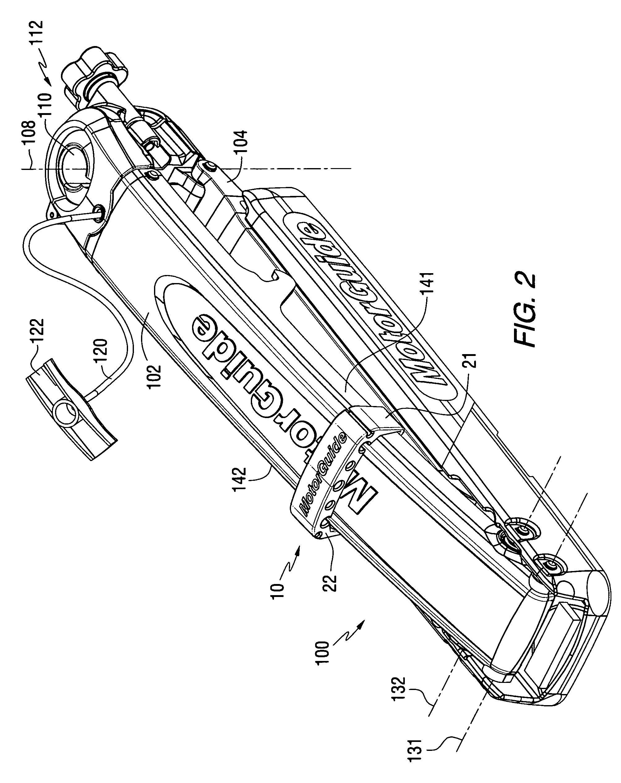 Support device for a trolling motor