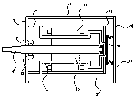 Internal circulation oil-filled submersible motor with double-layer shell