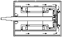 Internal circulation oil-filled submersible motor with double-layer shell