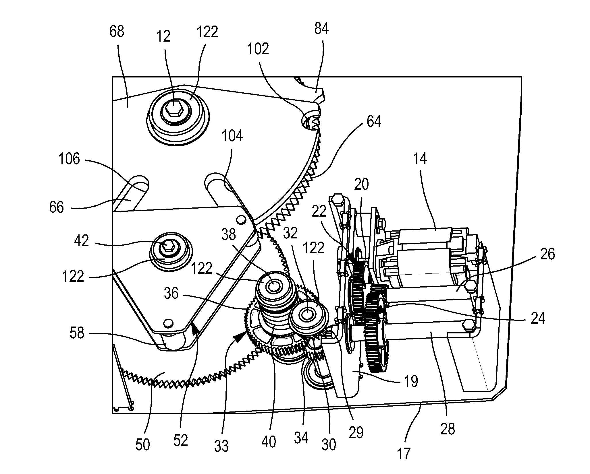 Mechanical control device especially for controlling a high-voltage or medium-voltage disconnector