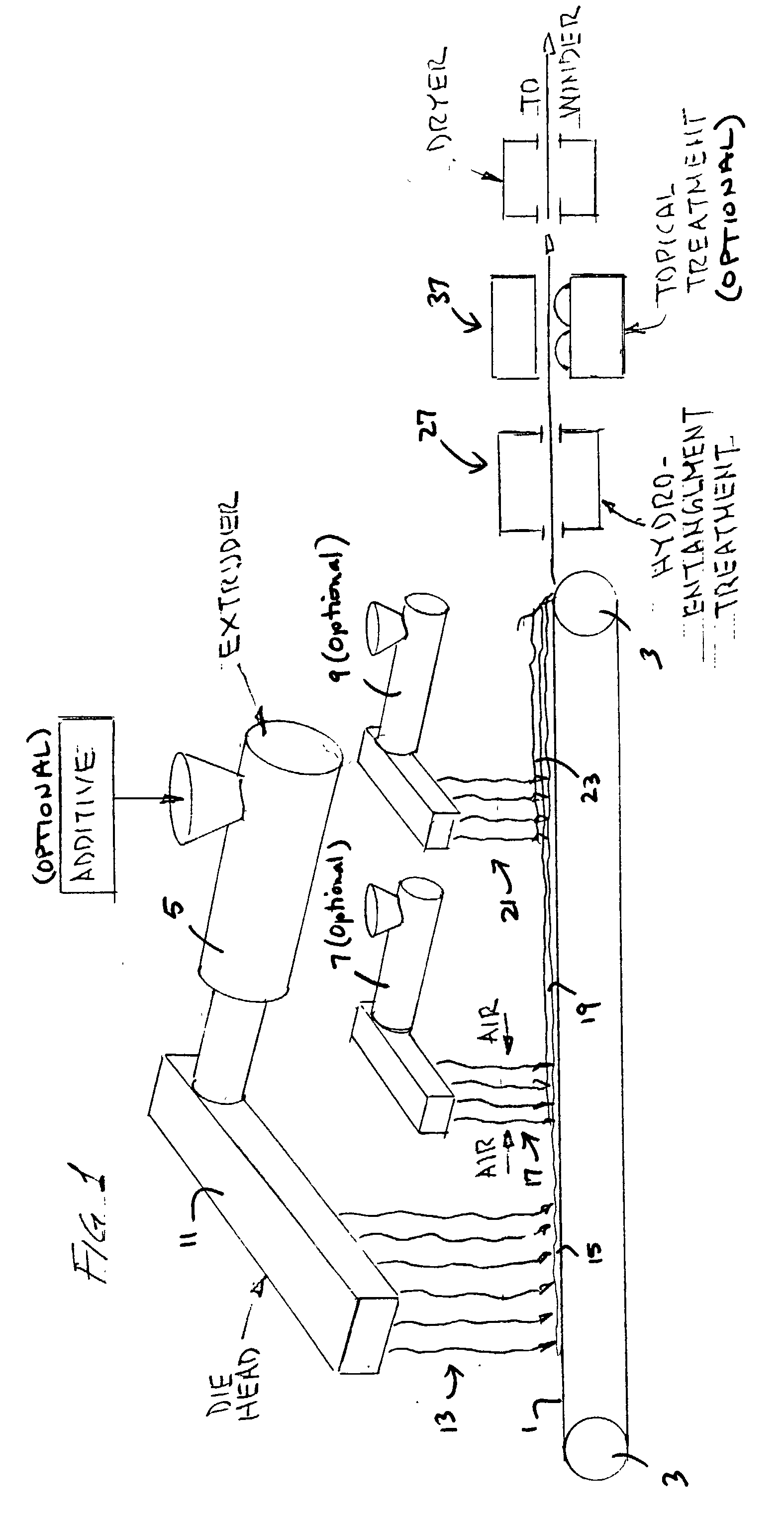 Method for making a hydroentangled nonwoven fabric and the fabric made thereby