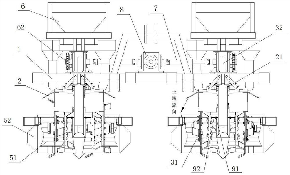 Multifunctional driving type sugarcane intertillage hiller