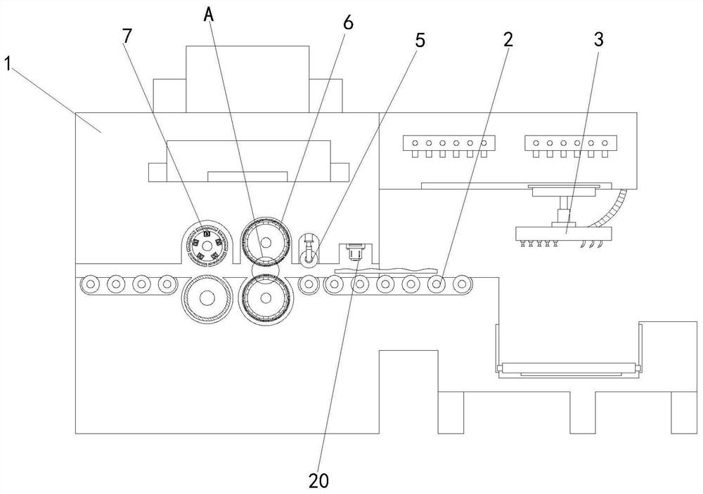 Intelligent paper feeding and smoothing mechanism of printing machine for intelligent manufacturing