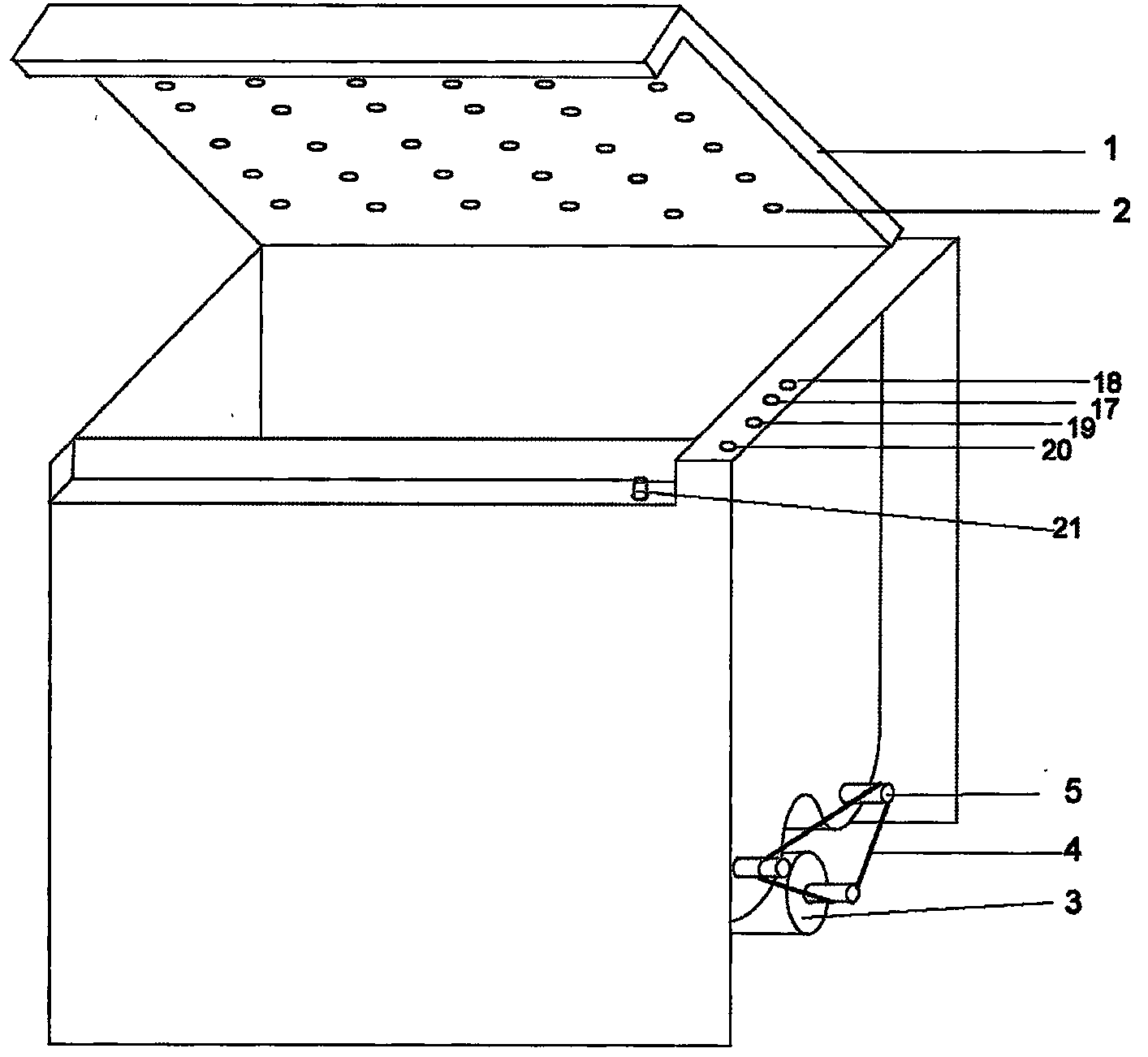 Dual-shaft water stirring type dish washing machine