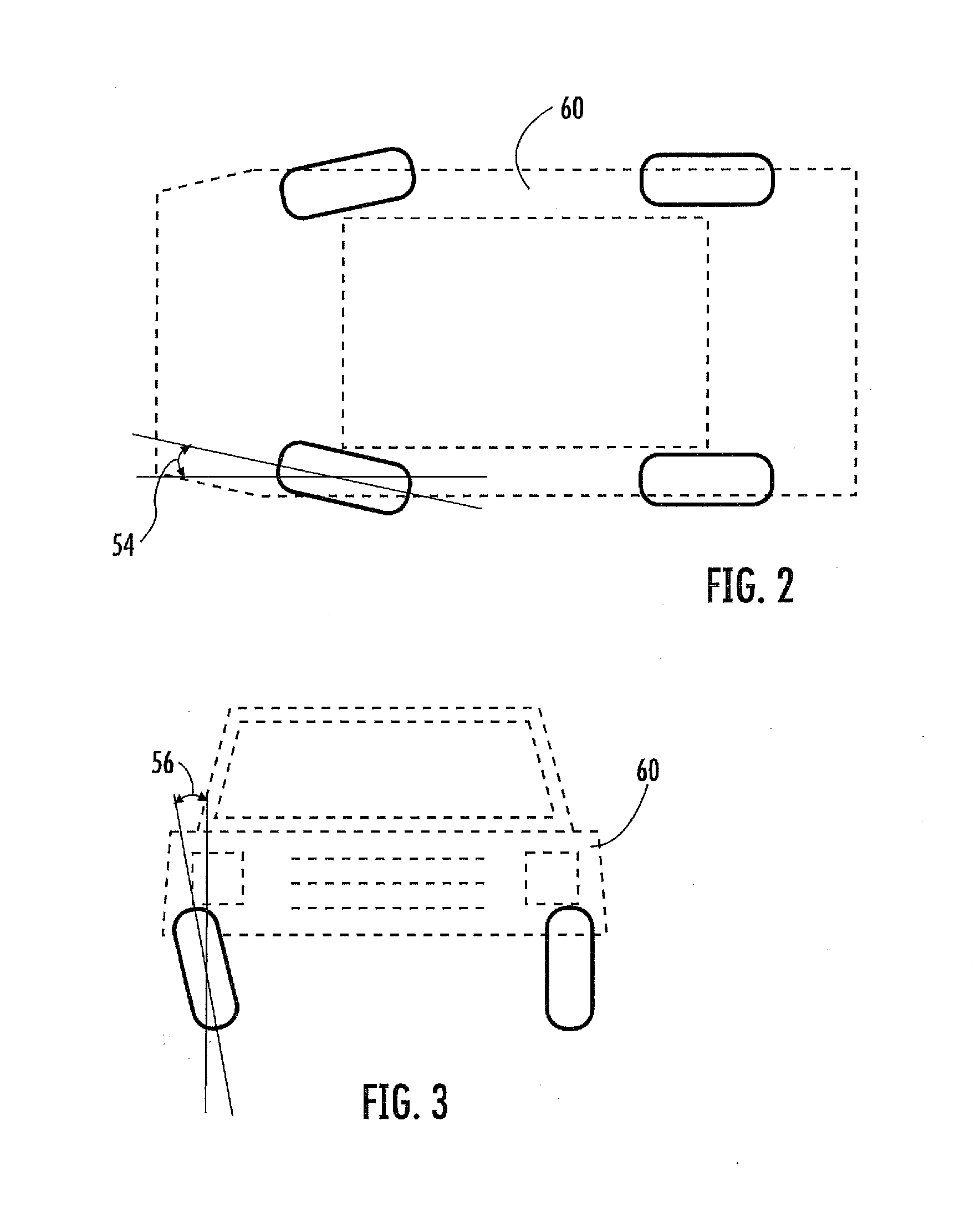 Non contact wheel alignment sensor and method