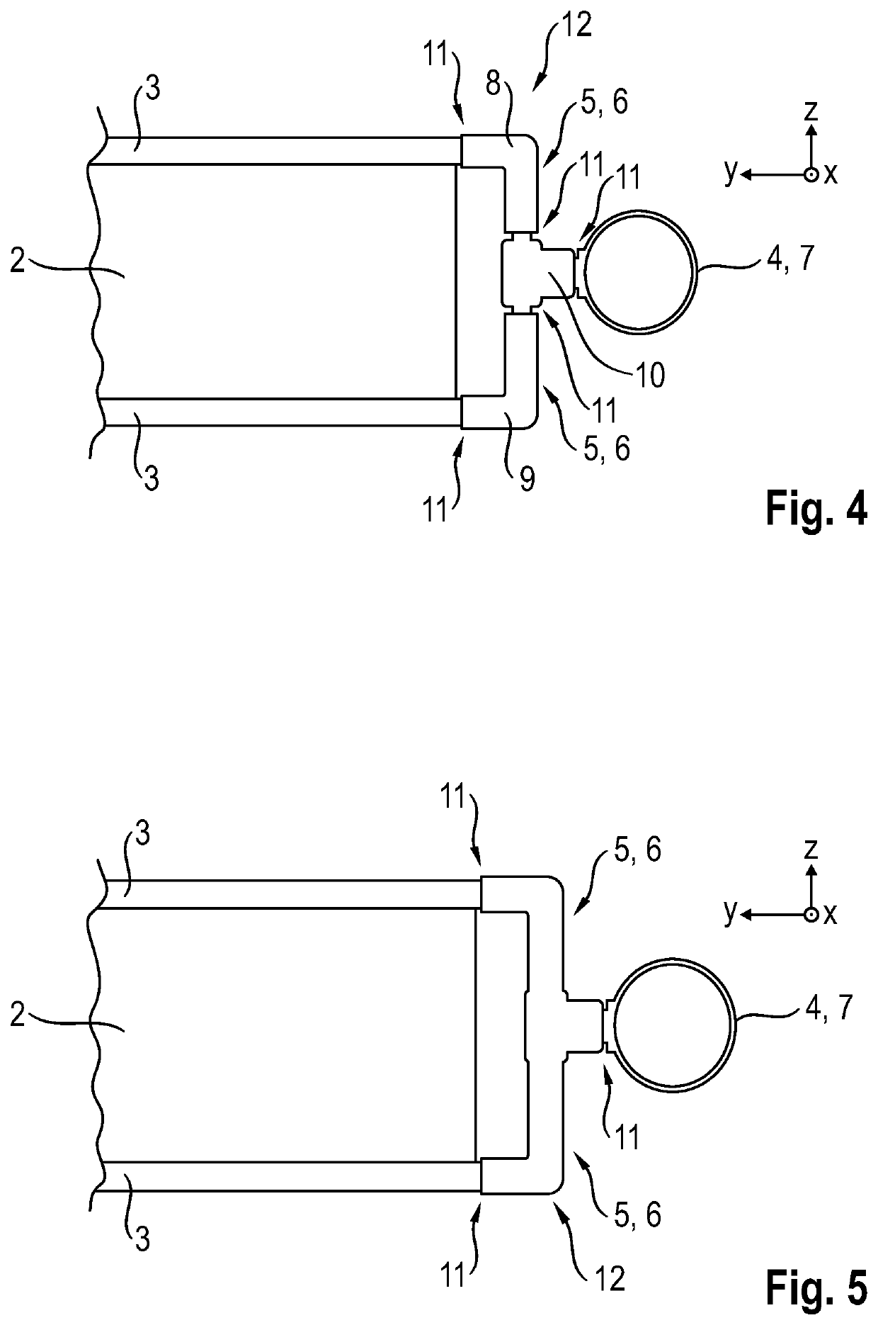 High-voltage battery having a plurality of battery modules and heat sinks