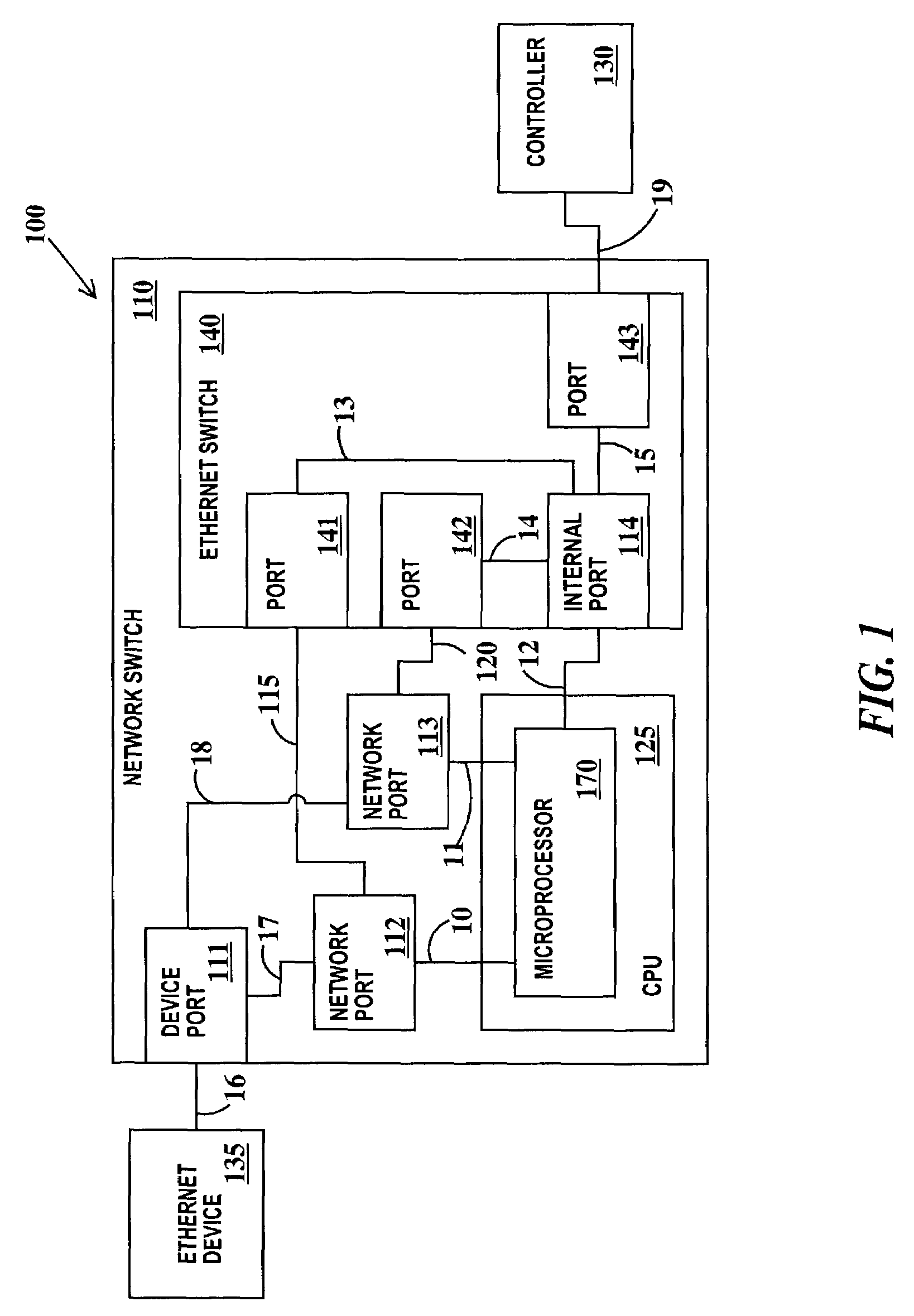 Ethernet interface device for reporting status via common industrial protocols