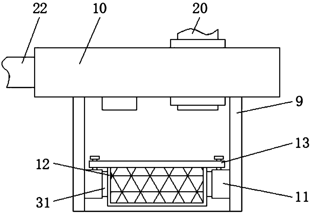 Underground rural sewage treatment device