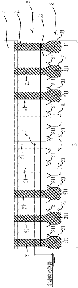 Large on-water floating type structure with high safety