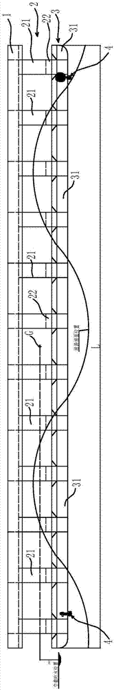 Large on-water floating type structure with high safety