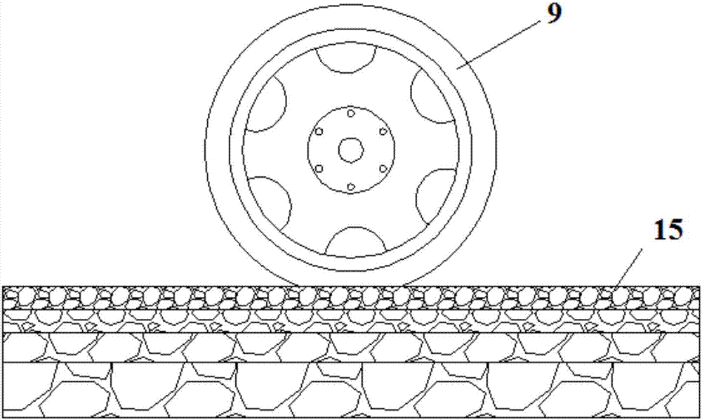 A pavement structural mechanical behavior testing device and method