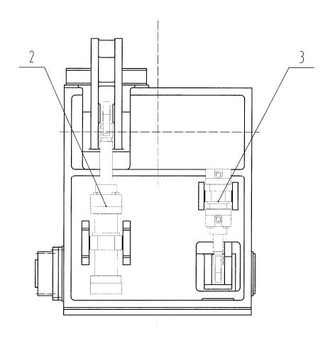 Three-roller centering device for rolling mill