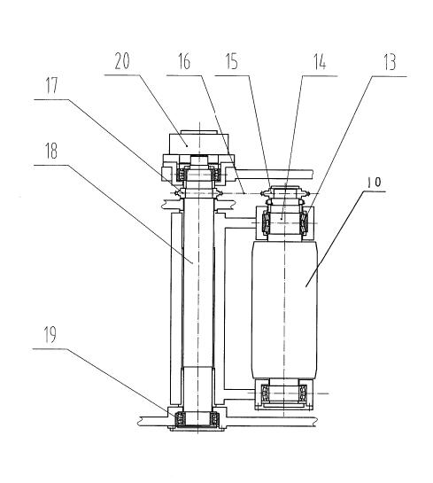 Three-roller centering device for rolling mill
