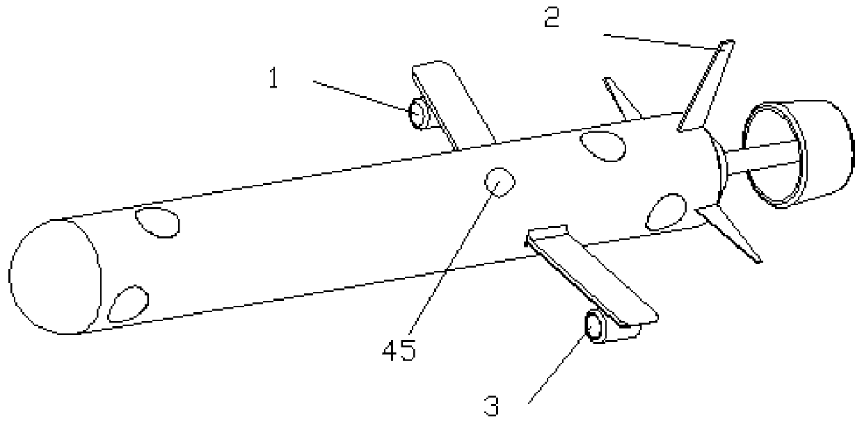 Seabed three-dimensional terrain investigation and surveying underwater unmanned vehicle