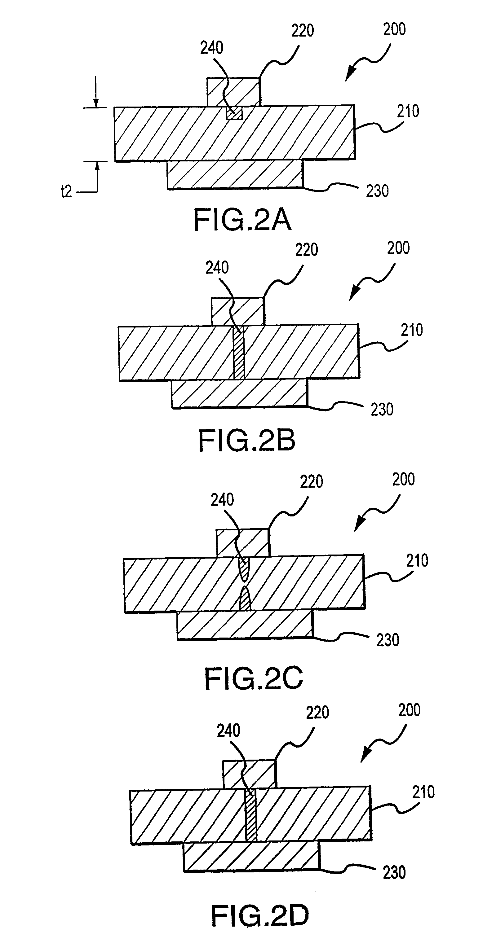 Programmable sub-surface aggregating metallization structure and method of making same