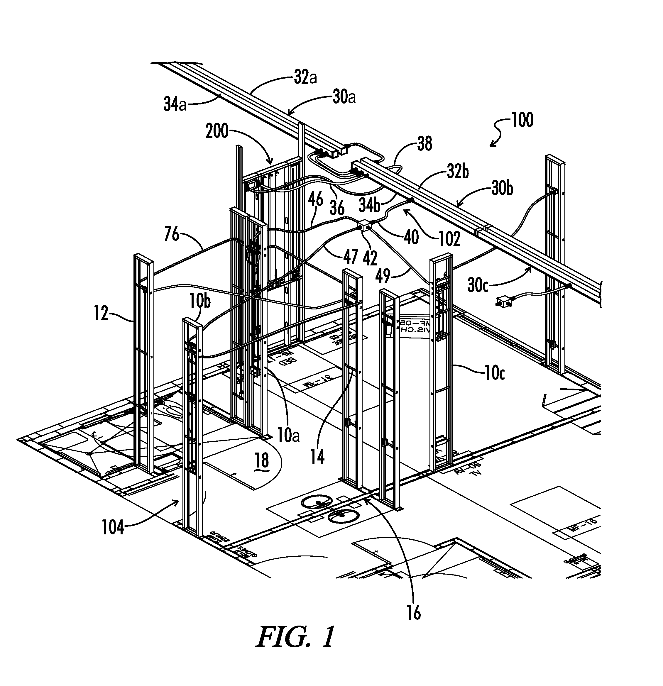 Modular electrical raceway for buildings