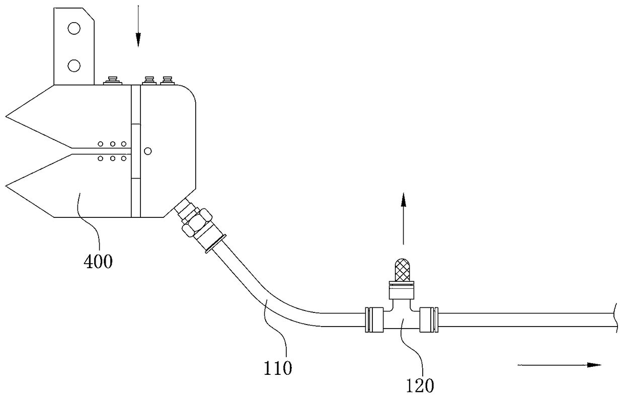 Dust collection system of air jet loom and method