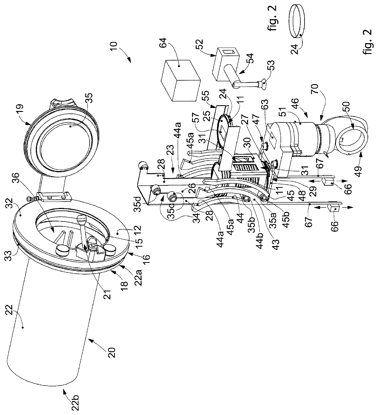 Apparatus and method for the automated management of bacterial load detector devices