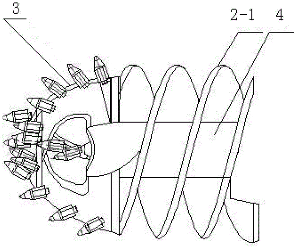 Drill bit of drilling type coal mining machine