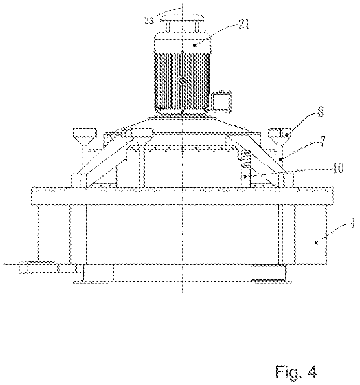 Mixer for synthetic quartz