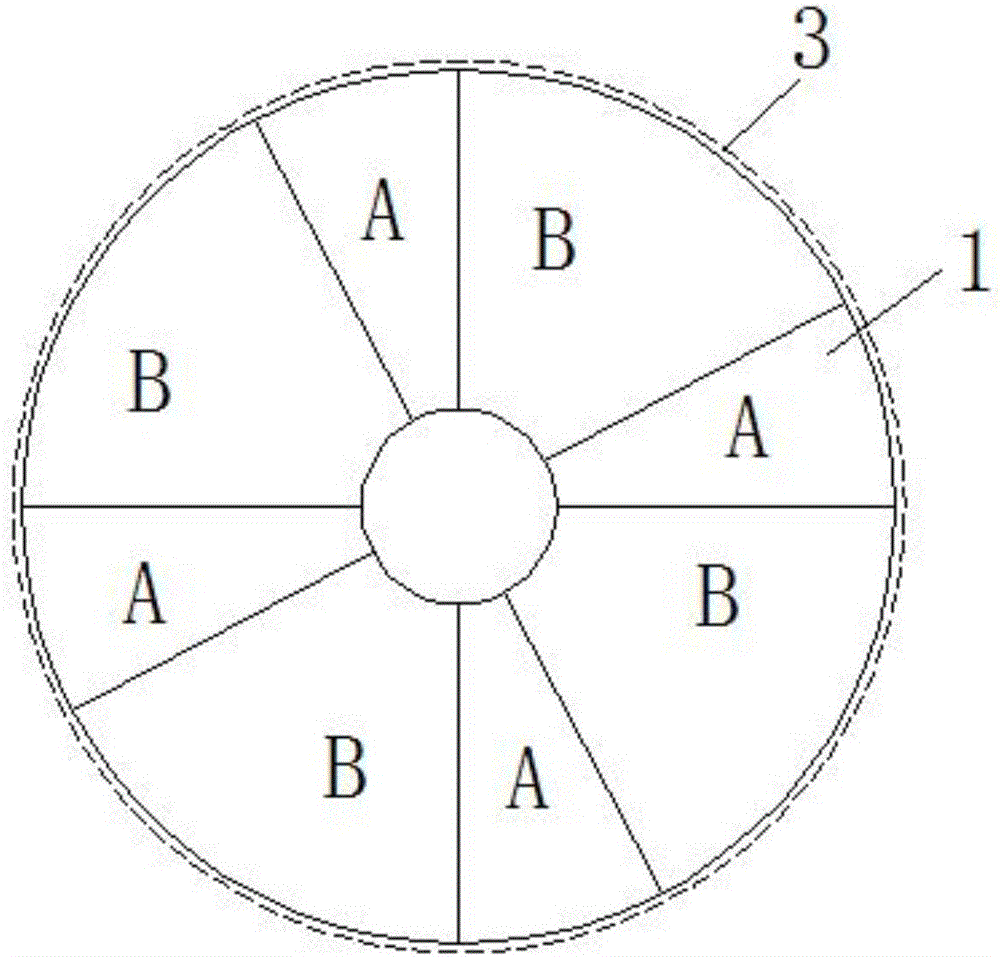 Method for efficiently transferring heat and mass by utilizing turning wheel and system