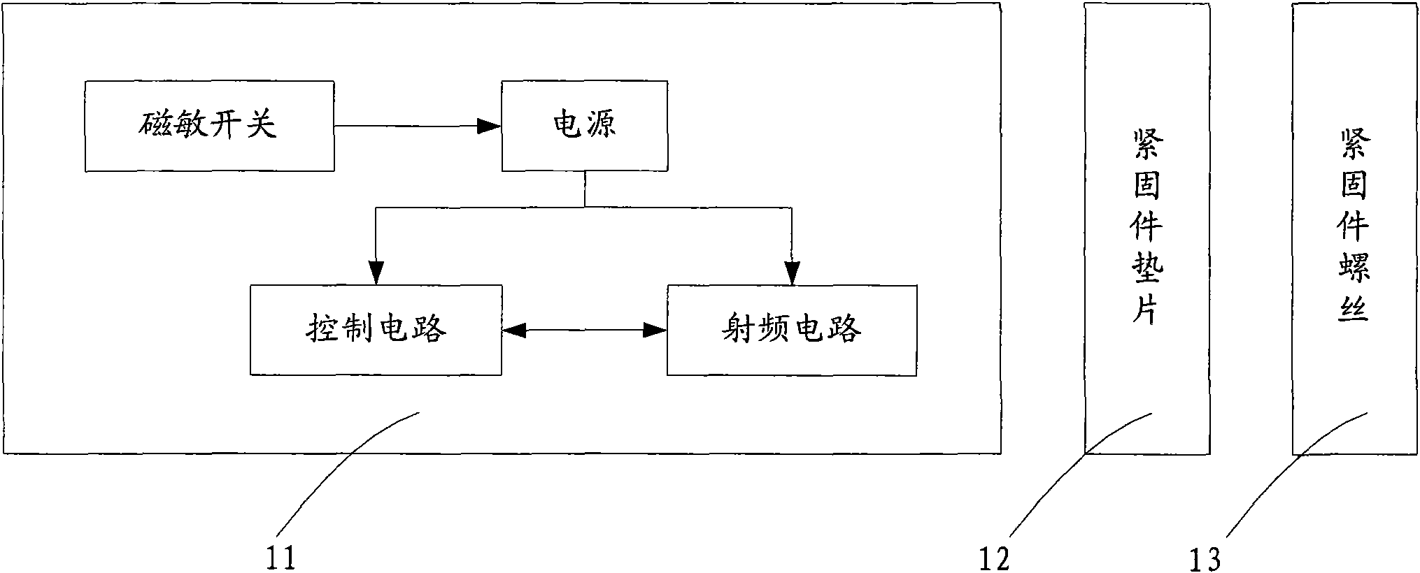 Sensing device of disassembly of fastener and sensing method